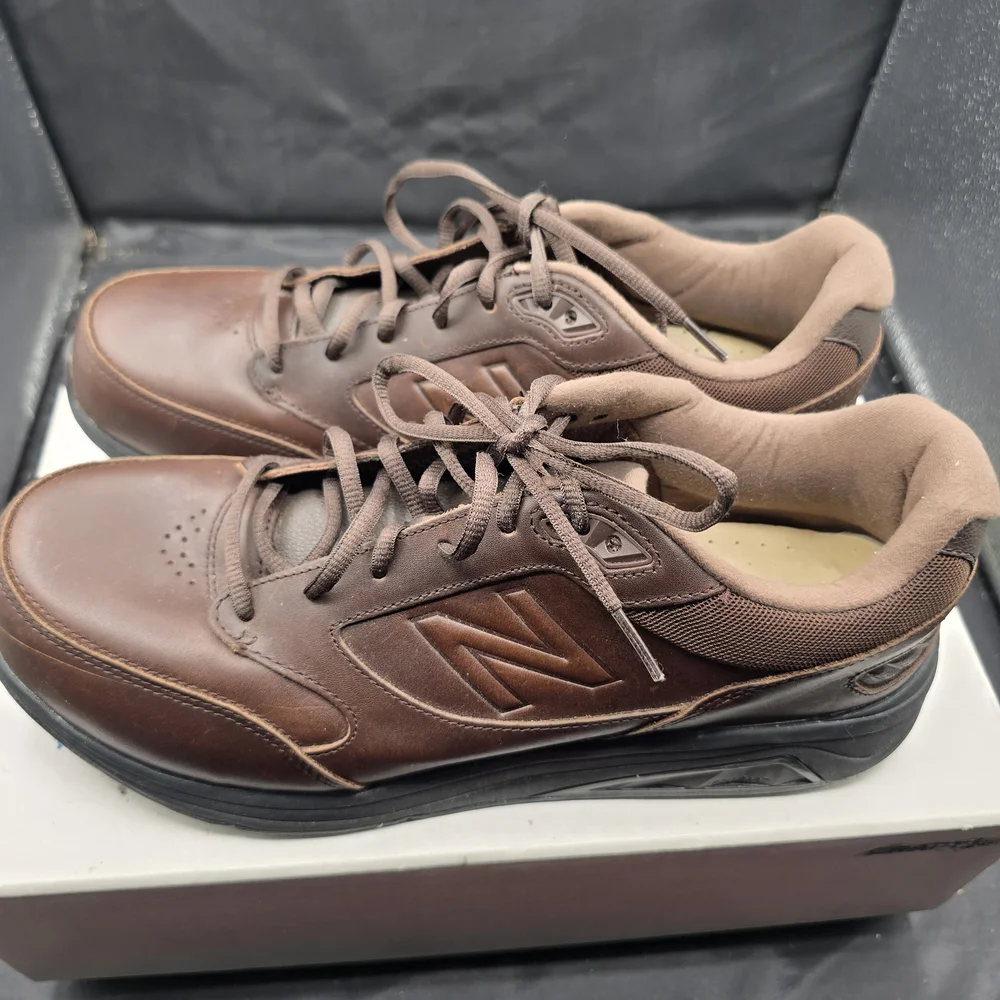 New Balance Brown Leather Athletic‎ Shoes